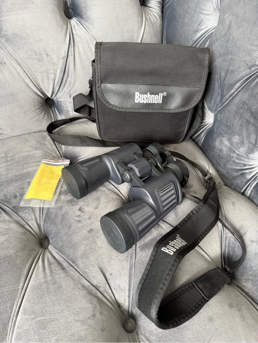 Bushnell 7x50 Binoculars in Charcoal Gray with Carry Case